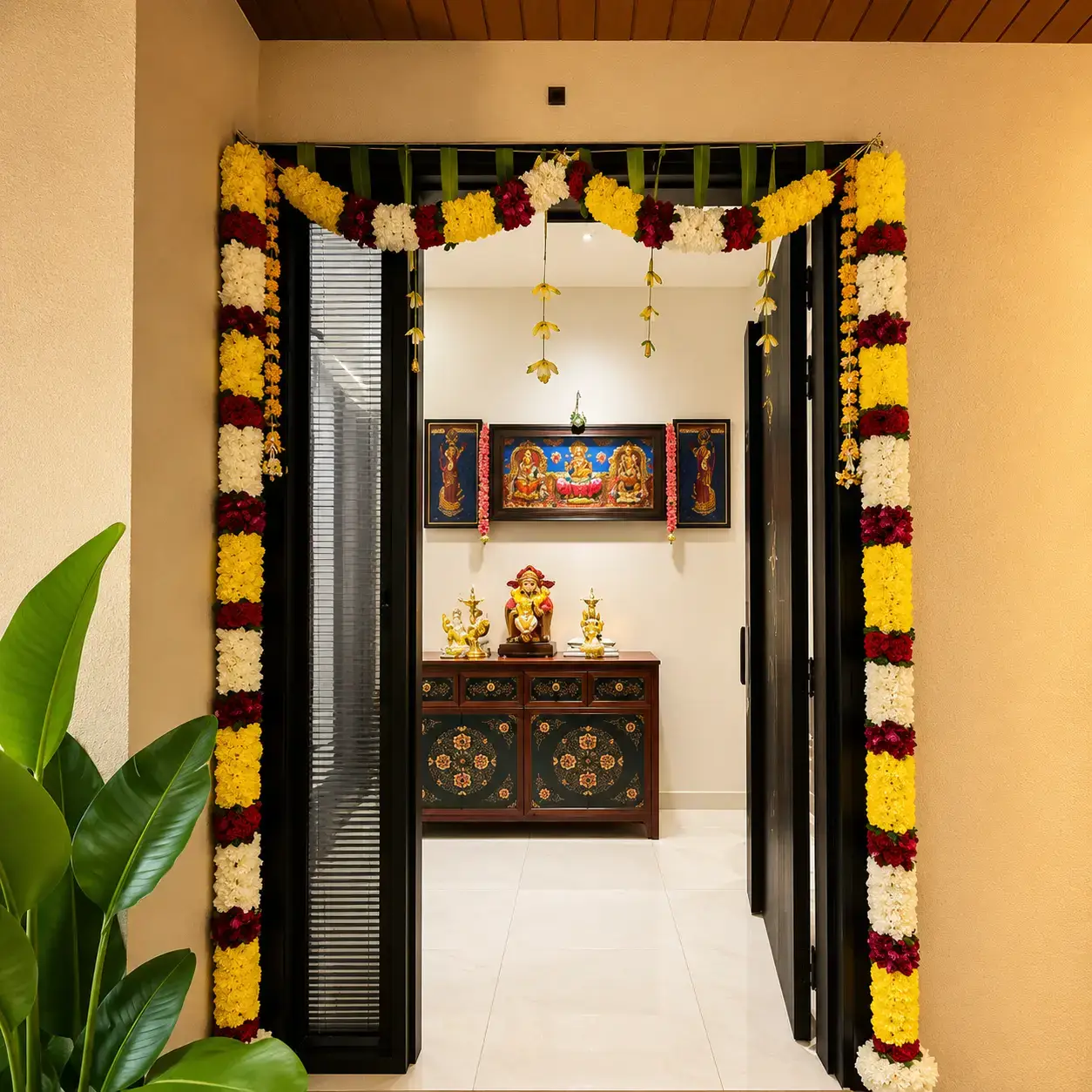 Simple Housewarming Party Decoration for Flower with flowers for gate decoration — photo 2