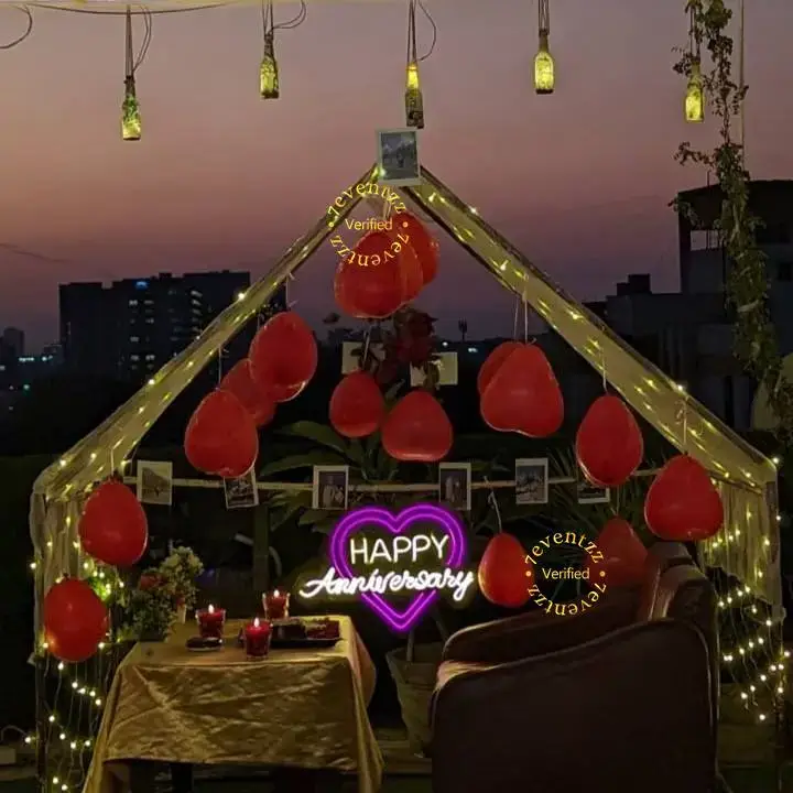 Candle Light Dinner in Open Rooftop with location - navrangpura — photo 3