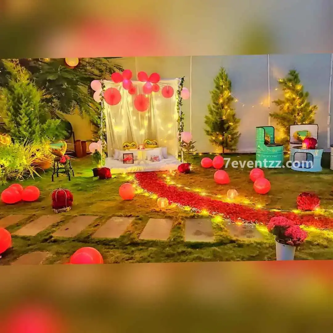Open Garden Candle Light Candle Light Dinner decoration with location- rr nagar — photo 2