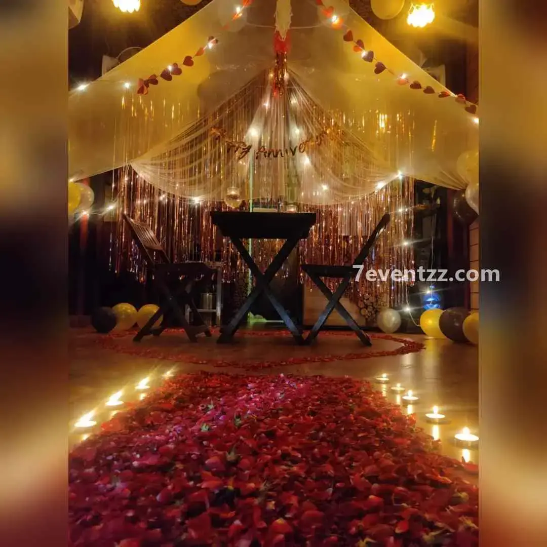 Romantic Canopy Dinner Date Candle Light Dinner decoration with location- janakpuri delhi — photo 3