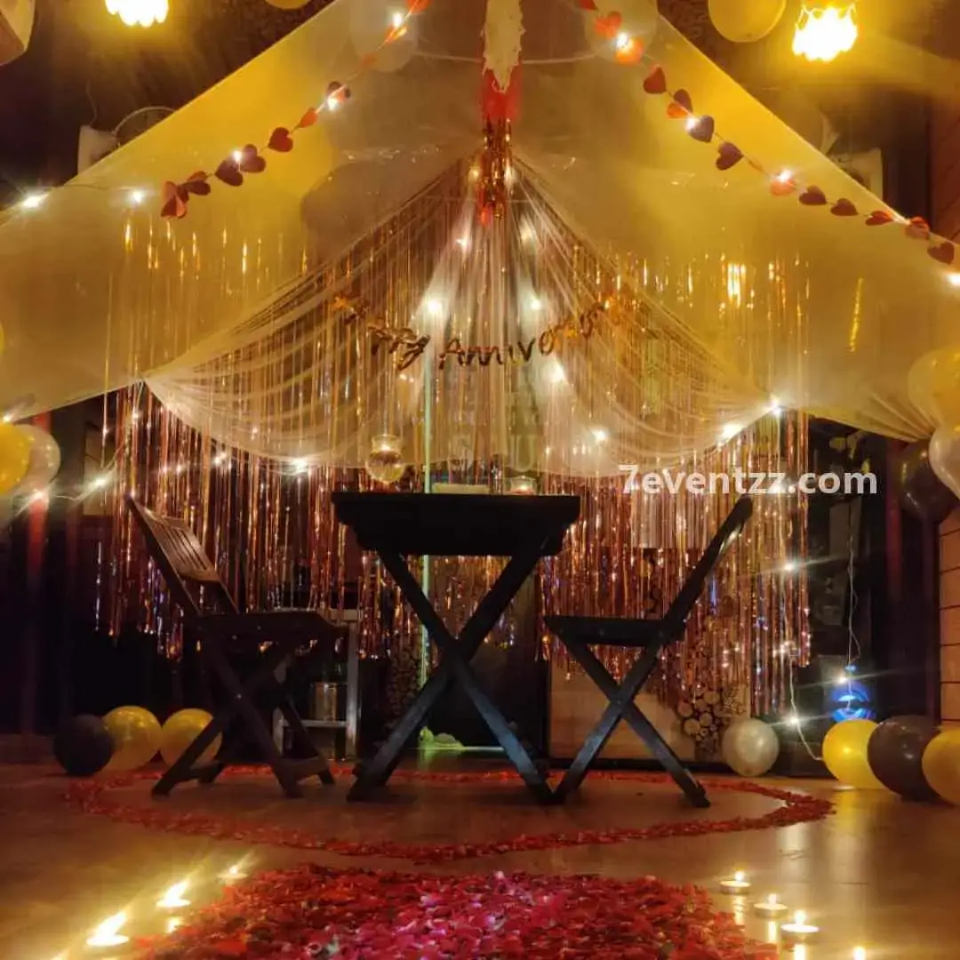 Romantic Canopy Dinner Date Candle Light Dinner decoration with location- janakpuri delhi — photo 2