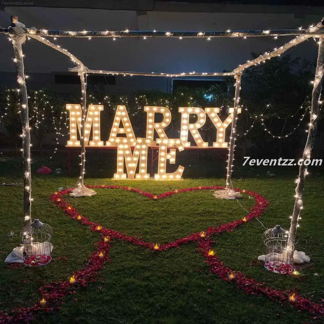 Outdoor Marry Me Decoration