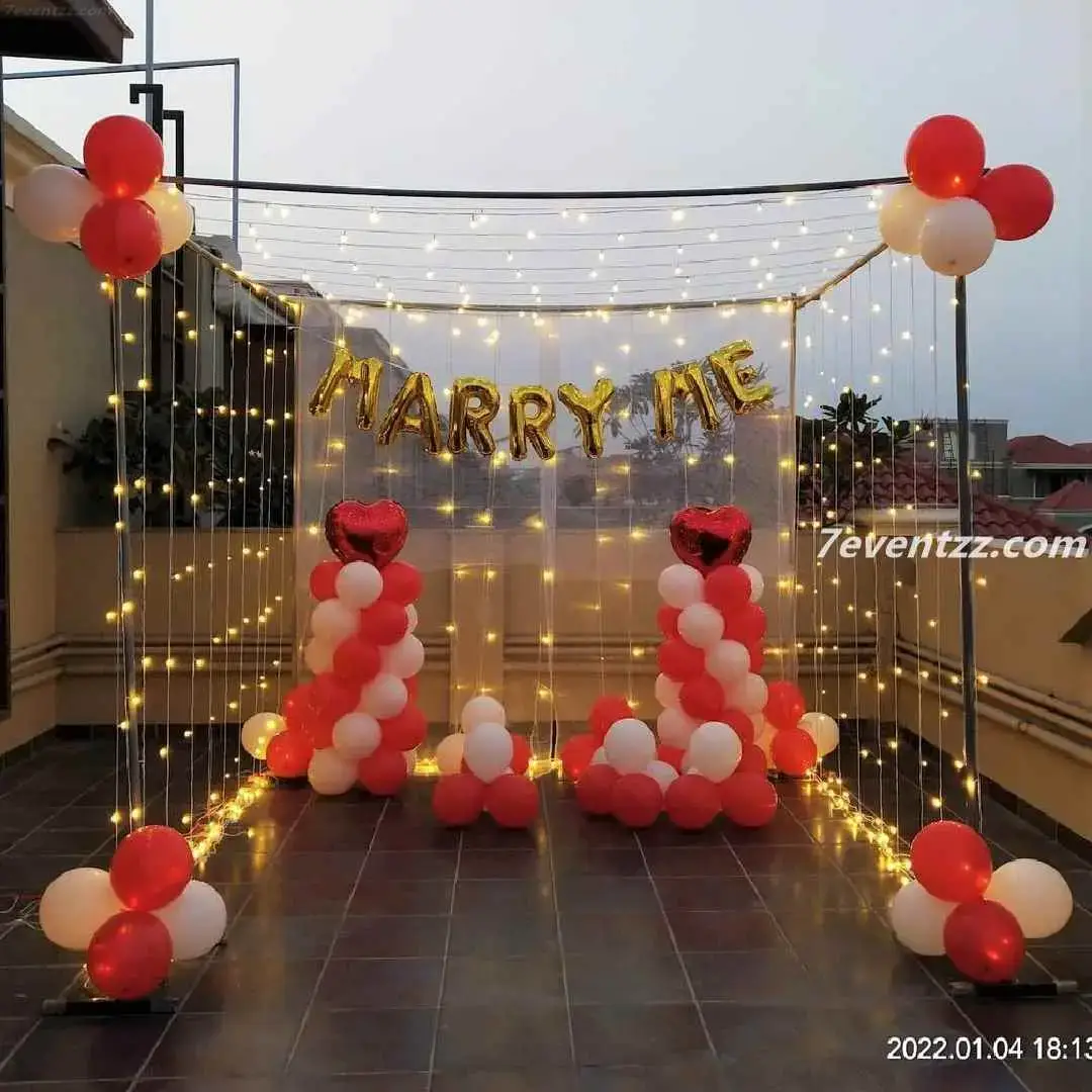 Terrace Marry Me Setup