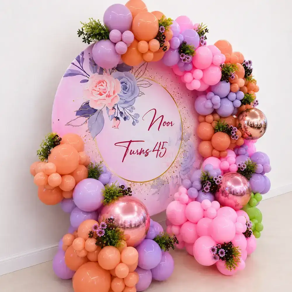 Customized Birthday Decoration for Premium with customized round flex (7*7 feet) — photo 2