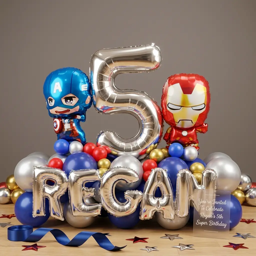 Avenger Theme Balloon Bouquet — photo 2