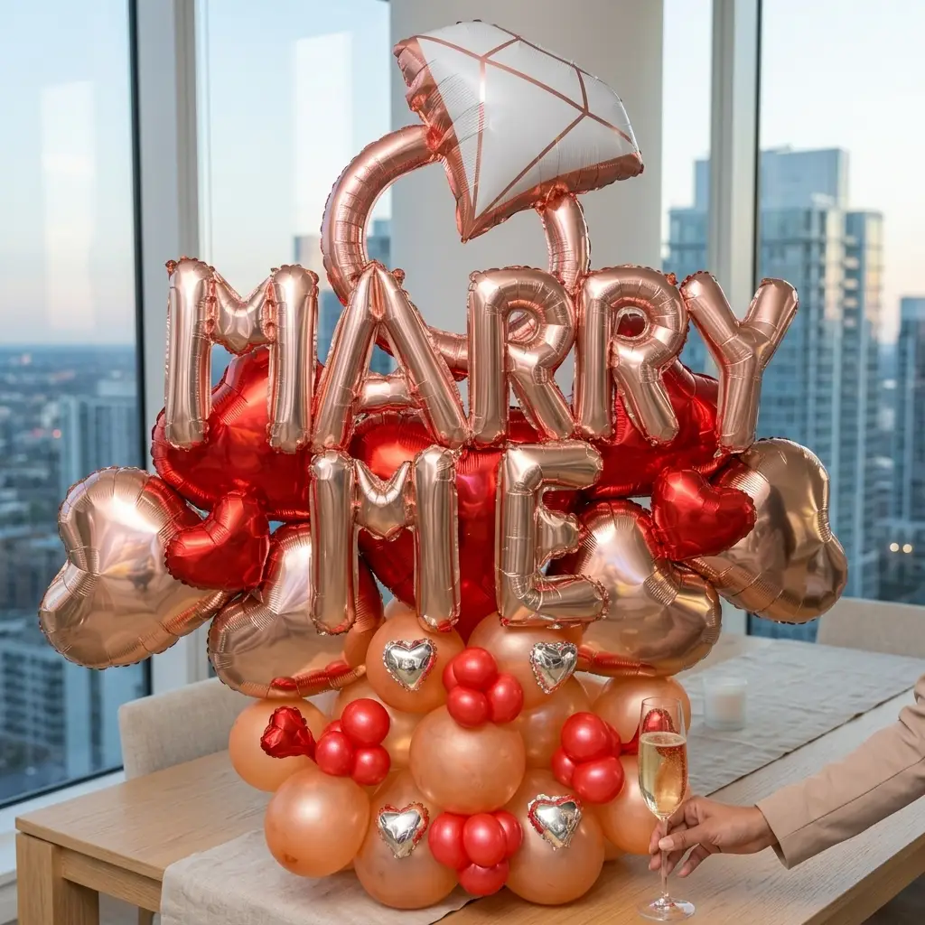 Marry Me Balloon Bouquet — photo 2
