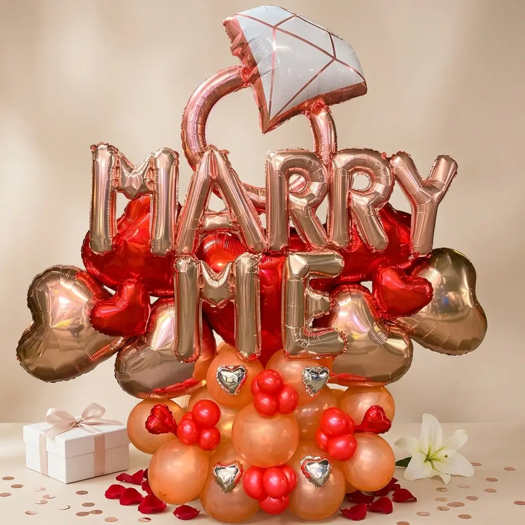 Marry Me Balloon Bouquet