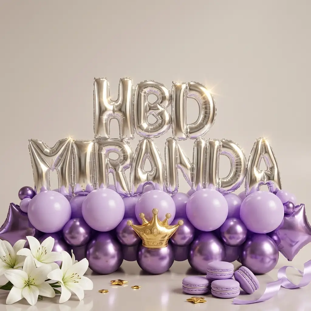 Name Balloon Bouquet