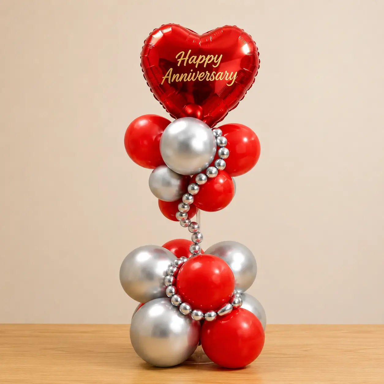 Romantic Anniversary Balloon Arrangement