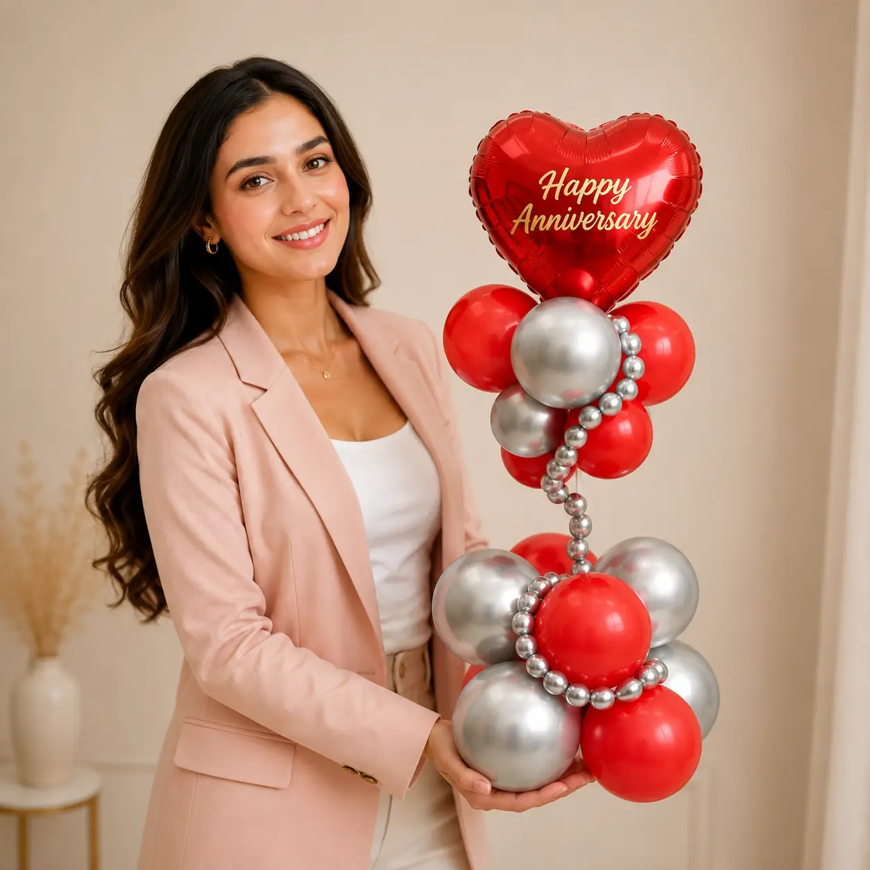 Romantic Anniversary Balloon Arrangement — photo 2