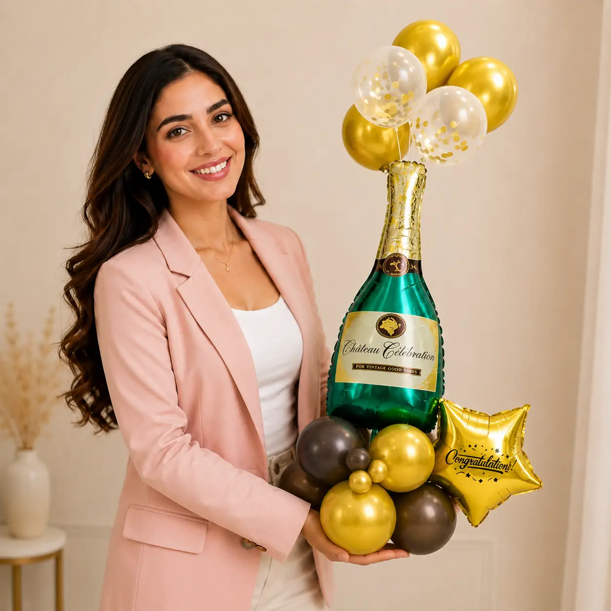 Champagne Party Balloon Bouquet — photo 2