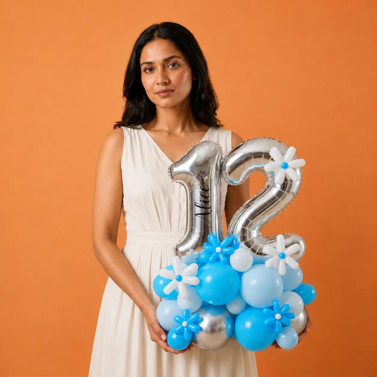 Blue Birthday Balloon Bouquet — photo 2
