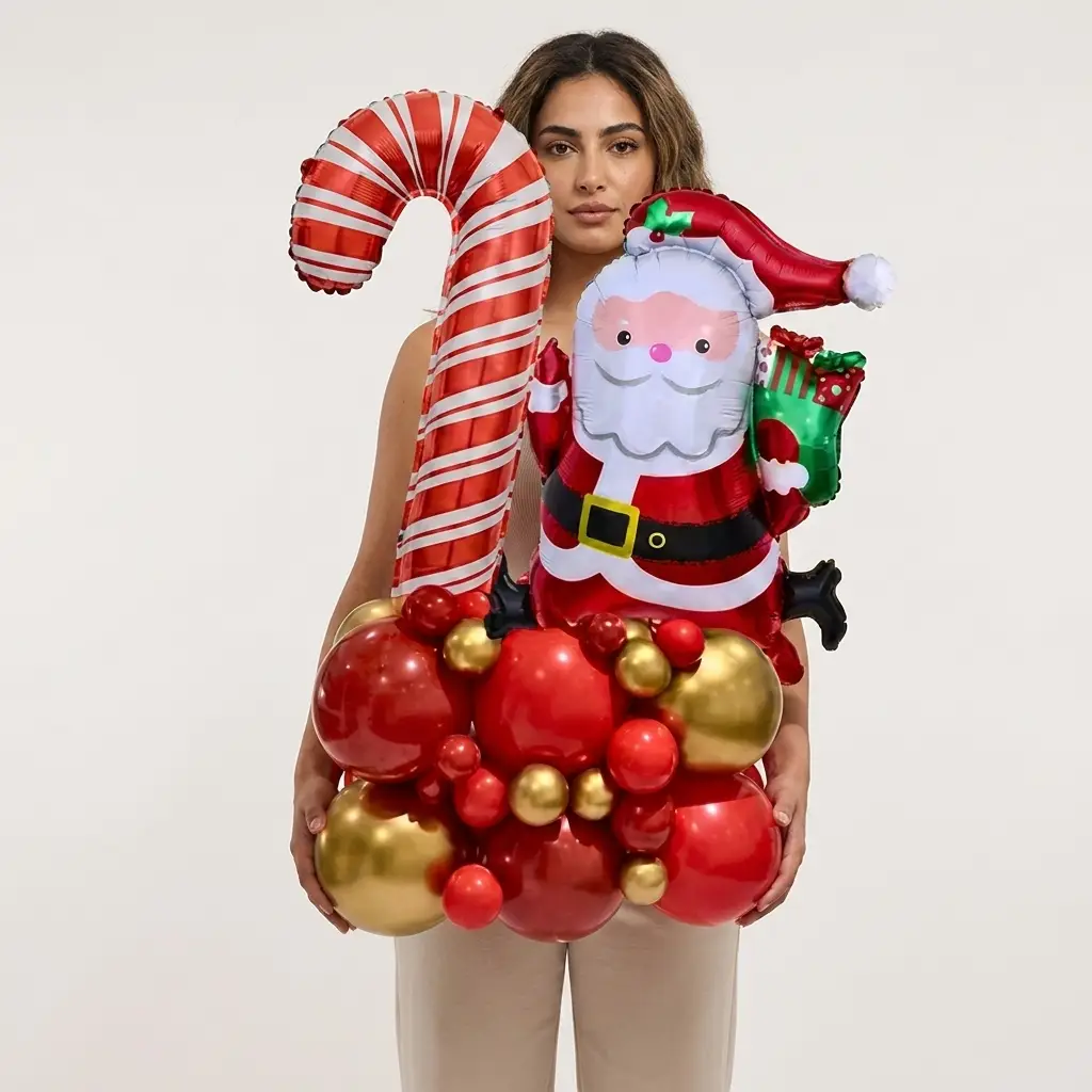Santa Balloon Bouquet — photo 2