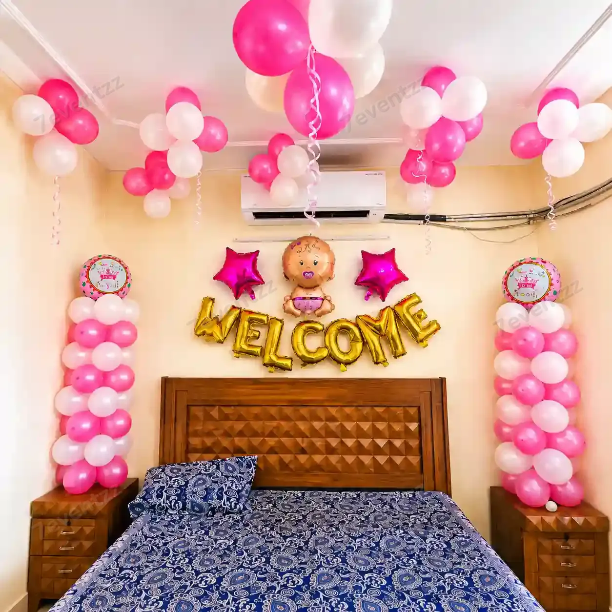 Simple Welcome Baby Girl Decoration