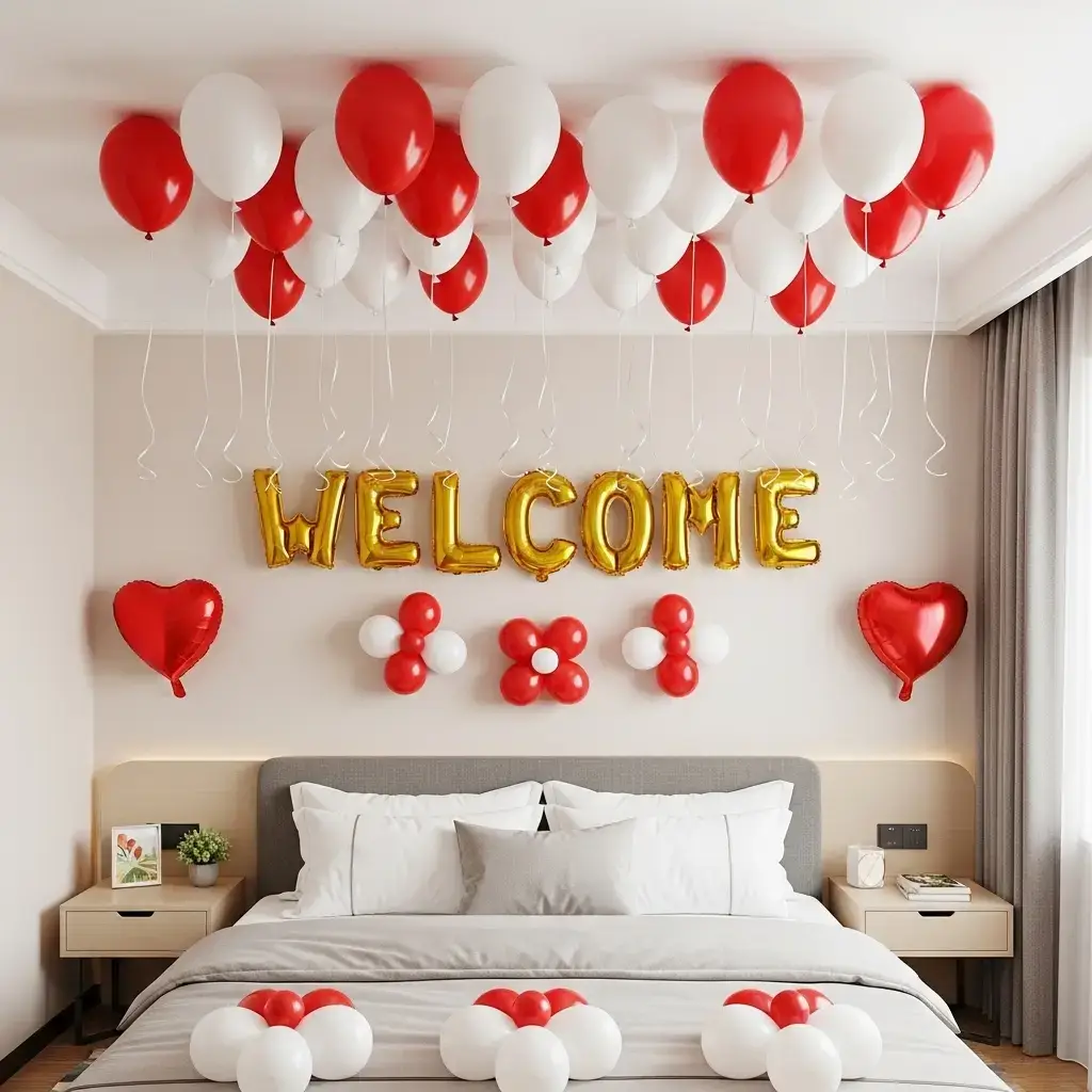 Bride Welcome Home Decoration for Bridal Welcome with 70 balloons — photo 2