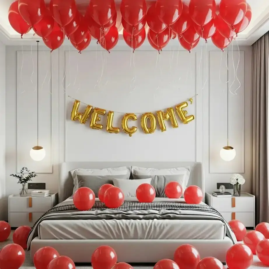 Griha Pravesh Home Decoration for Bridal Welcome with 70 balloons — photo 2