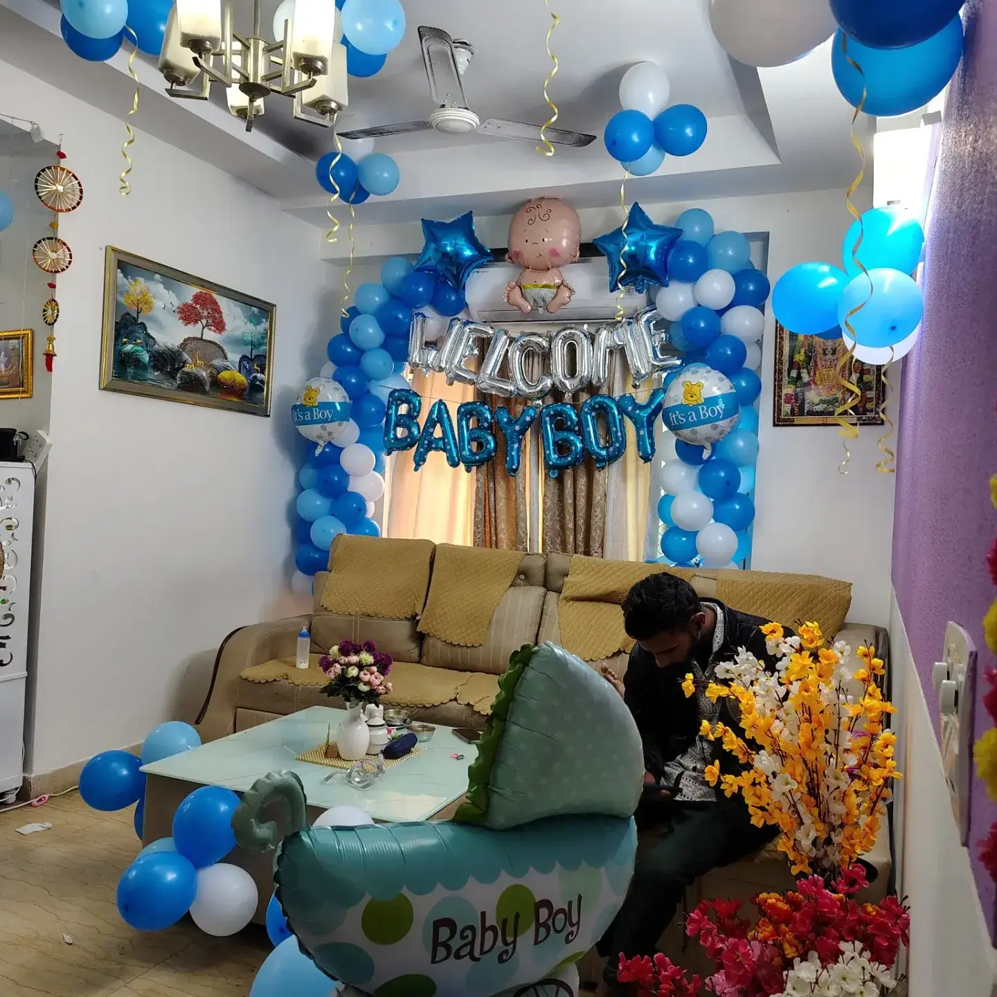 Baby Boy Welcome Setup
