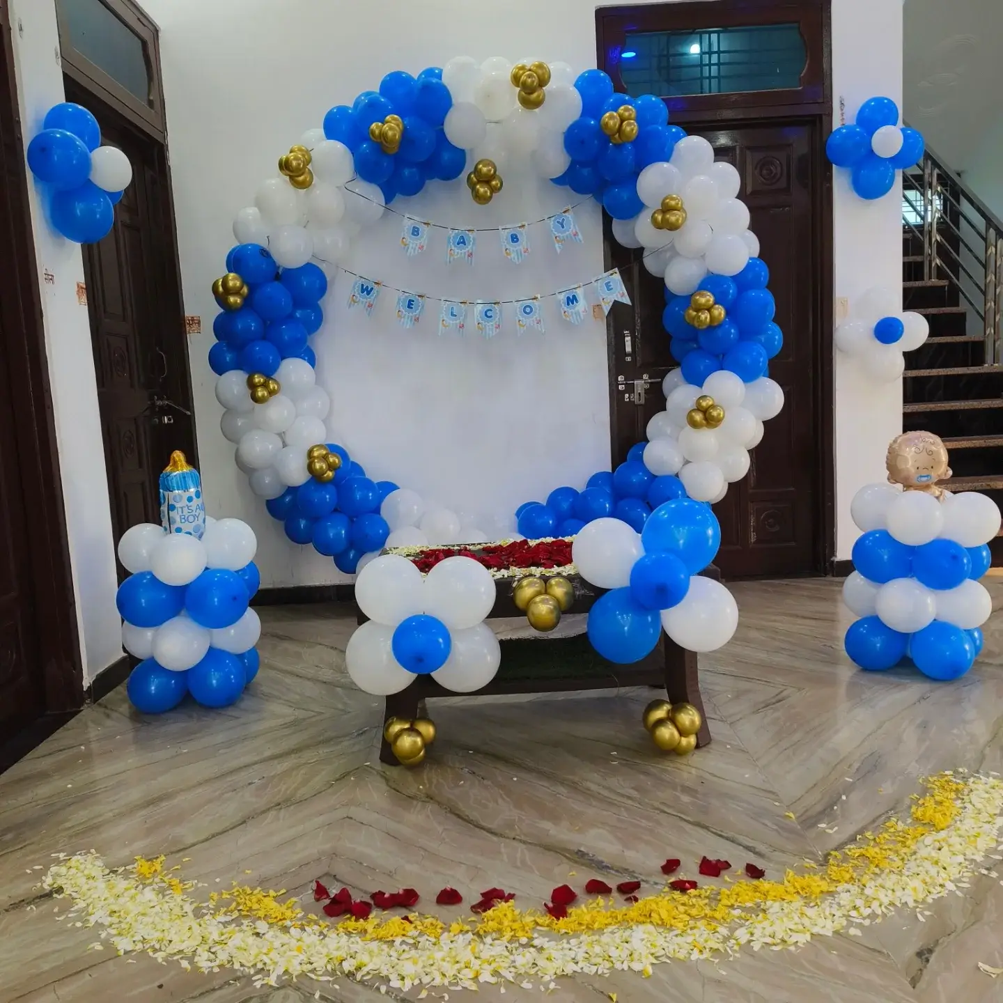 Baby Boy Balloon Arch