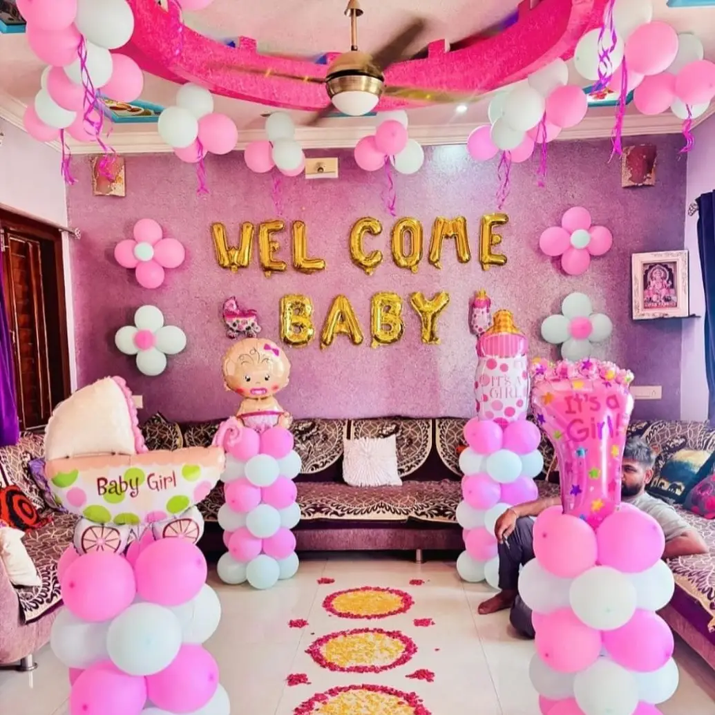 Baby Girl Welcome Decor