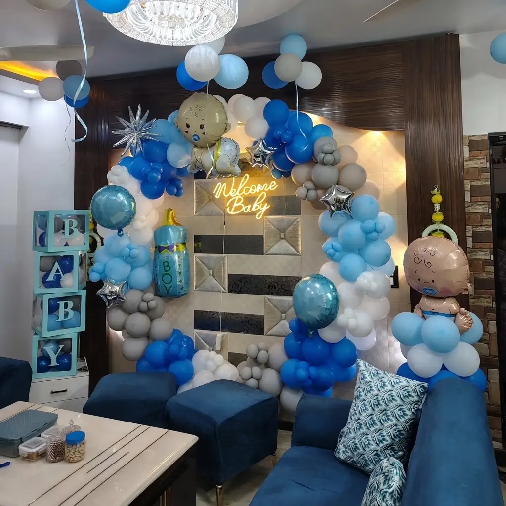 Baby Boy Celebration Decor