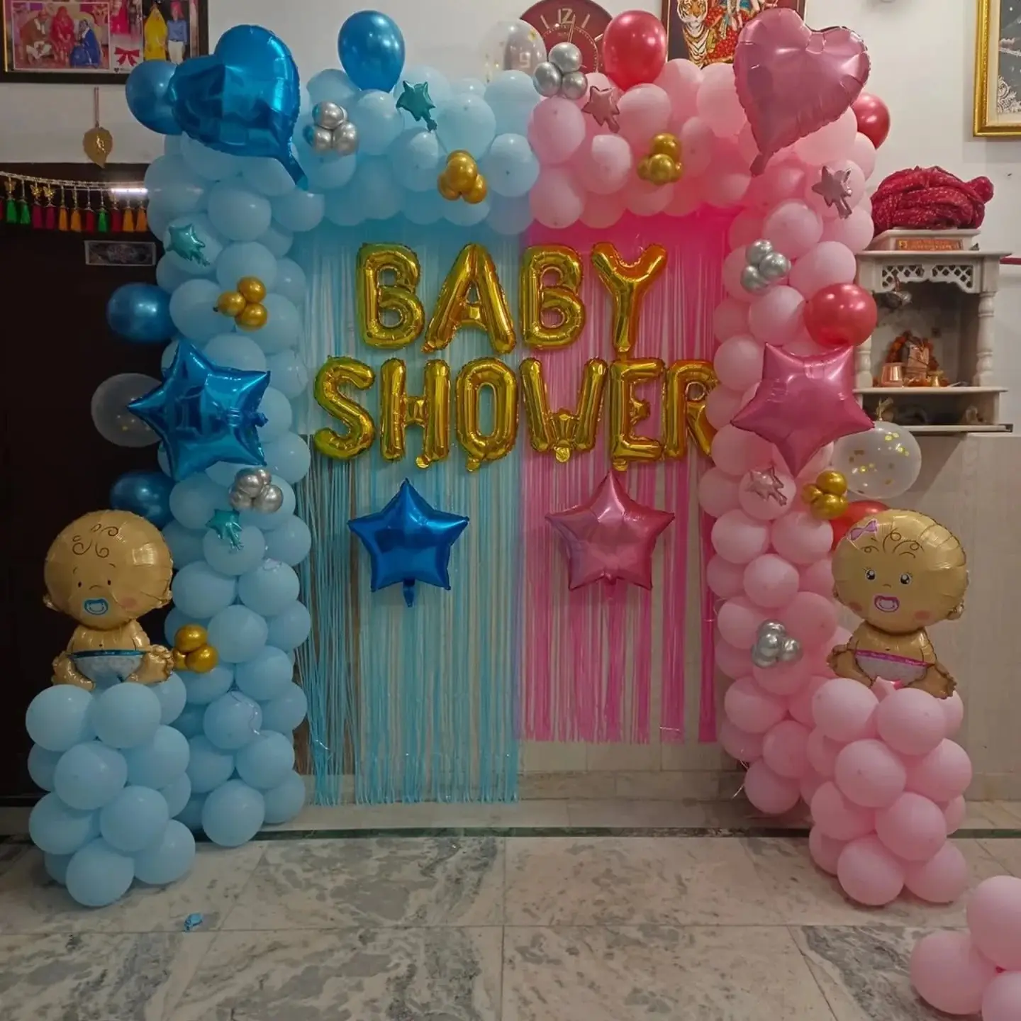 Baby Shower Balloon Setup