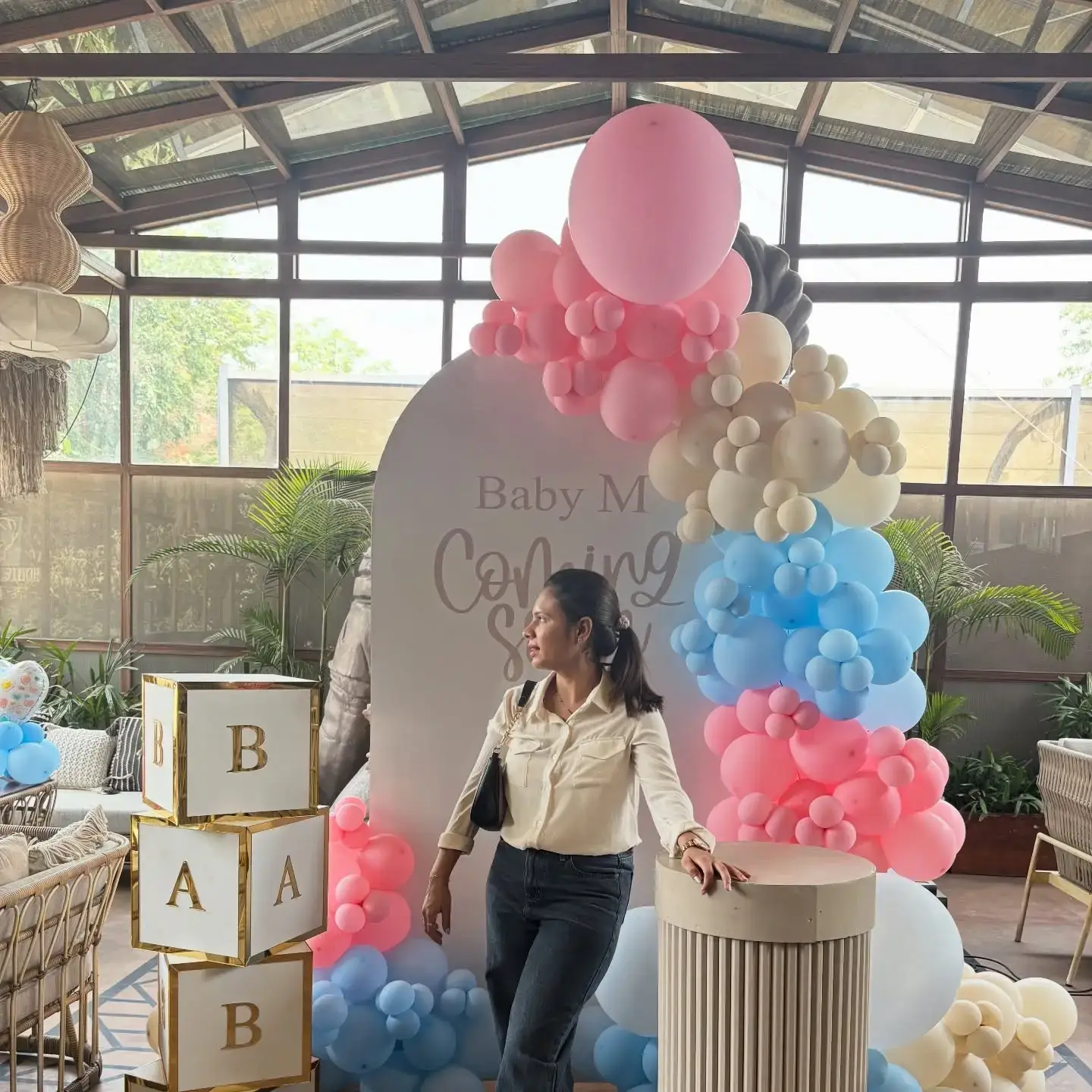 Baby Shower Welcome Setup