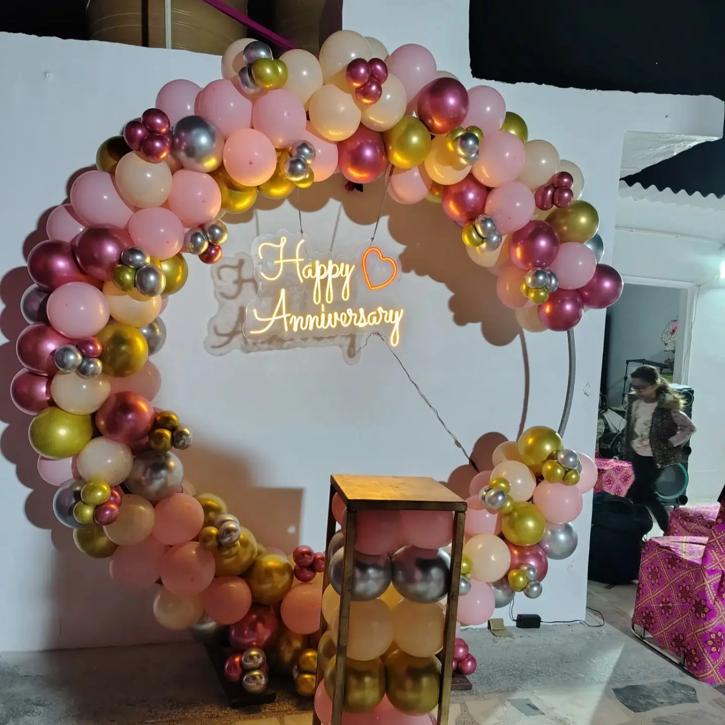 Anniversary Balloon Backdrop