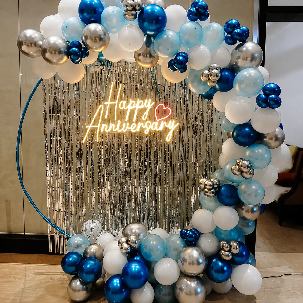 Anniversary Balloon Ring Backdrop