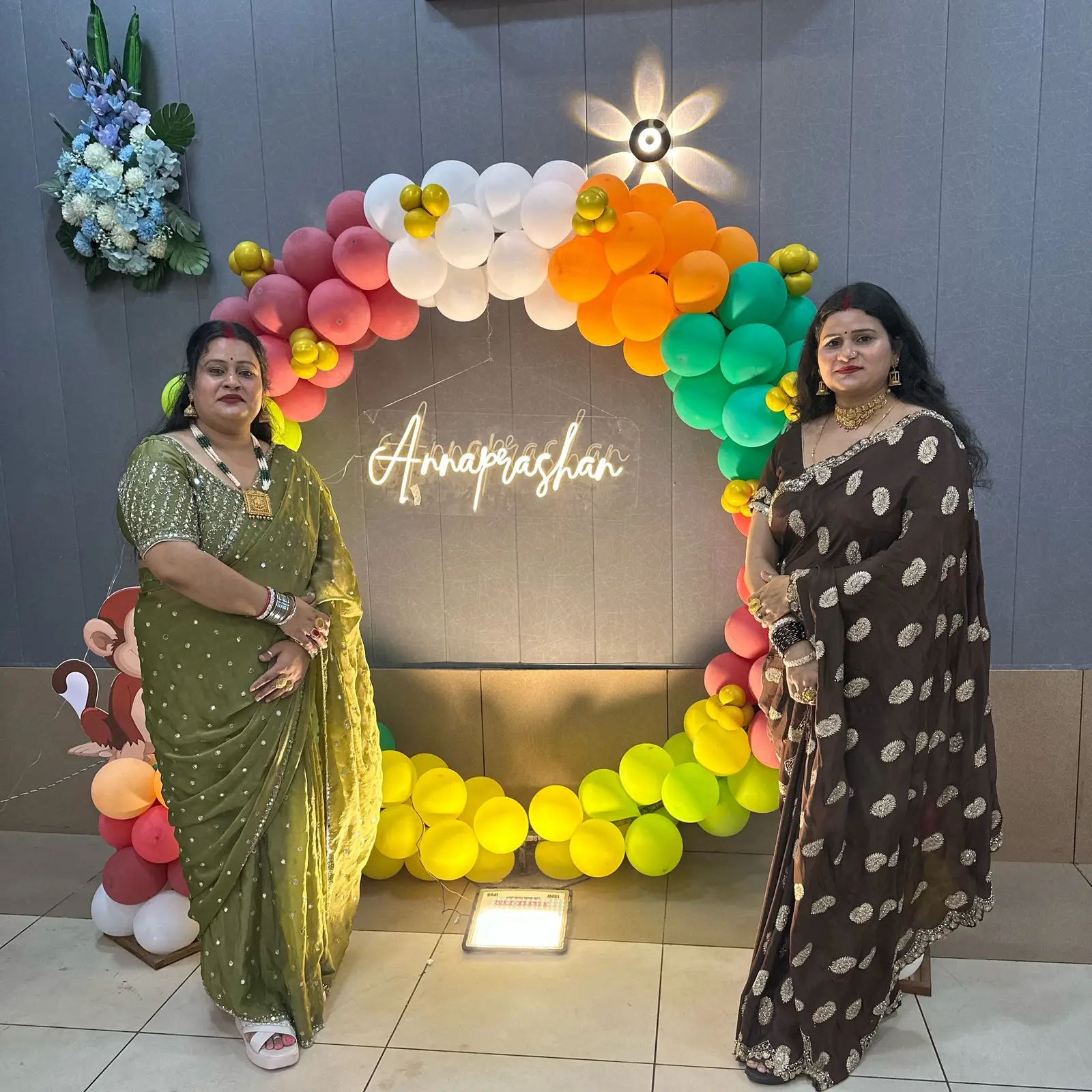 Baby Annaprashan Balloon Decoration