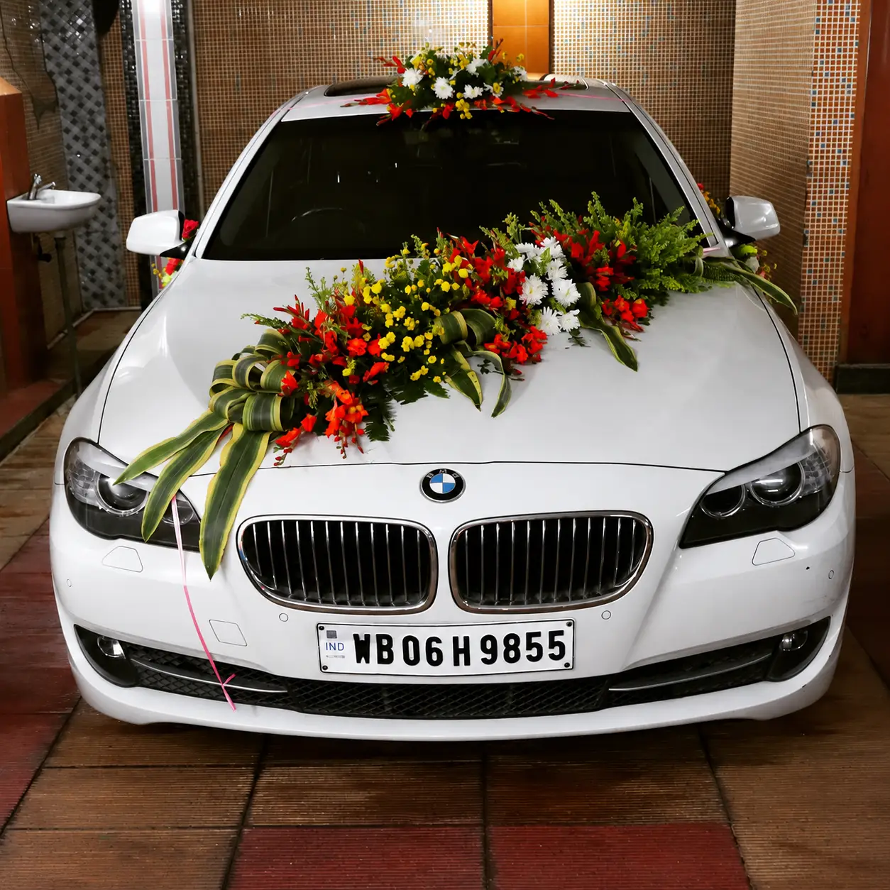 BMW Bridal Car Decoration