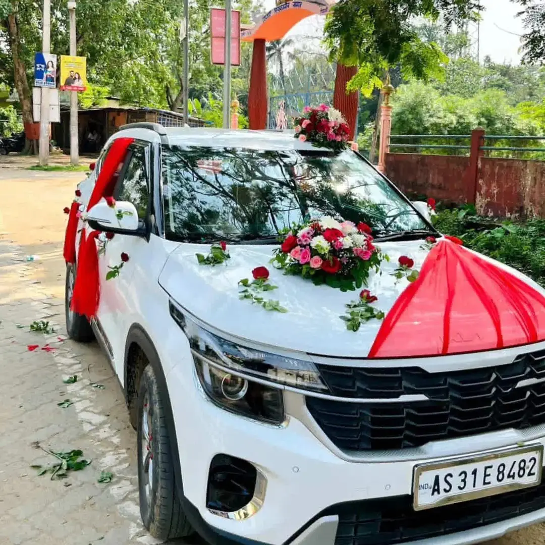 Elegant Bridal Entry Car Decoration