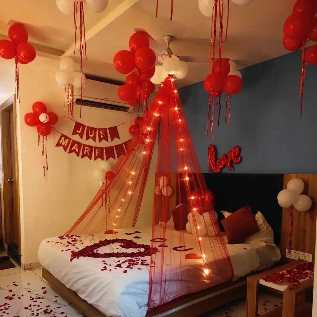 First Night Bed Decoration
