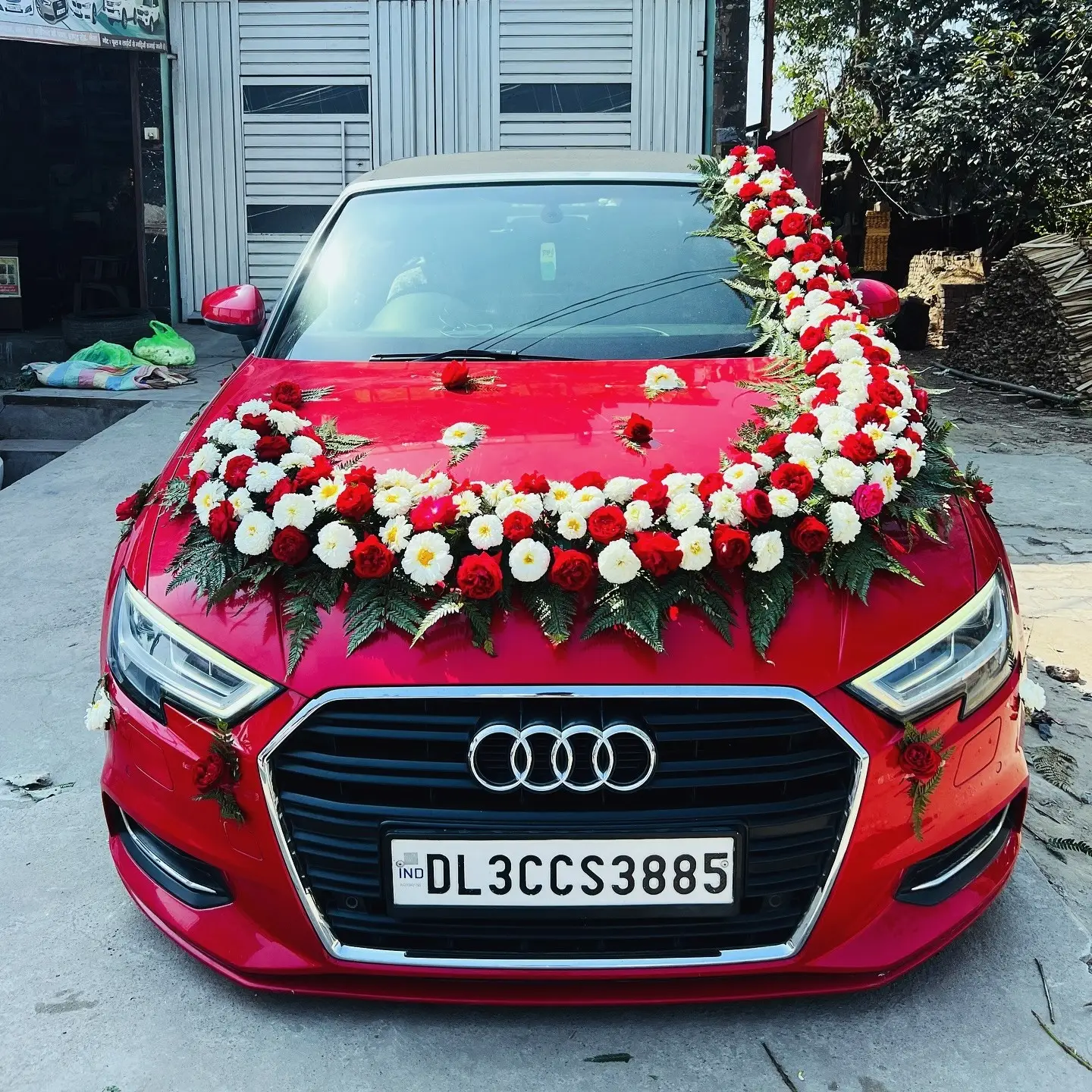 Flower Wedding Car Decor