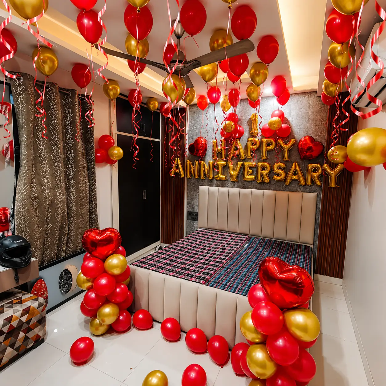 Happy Anniversary Room Decoration