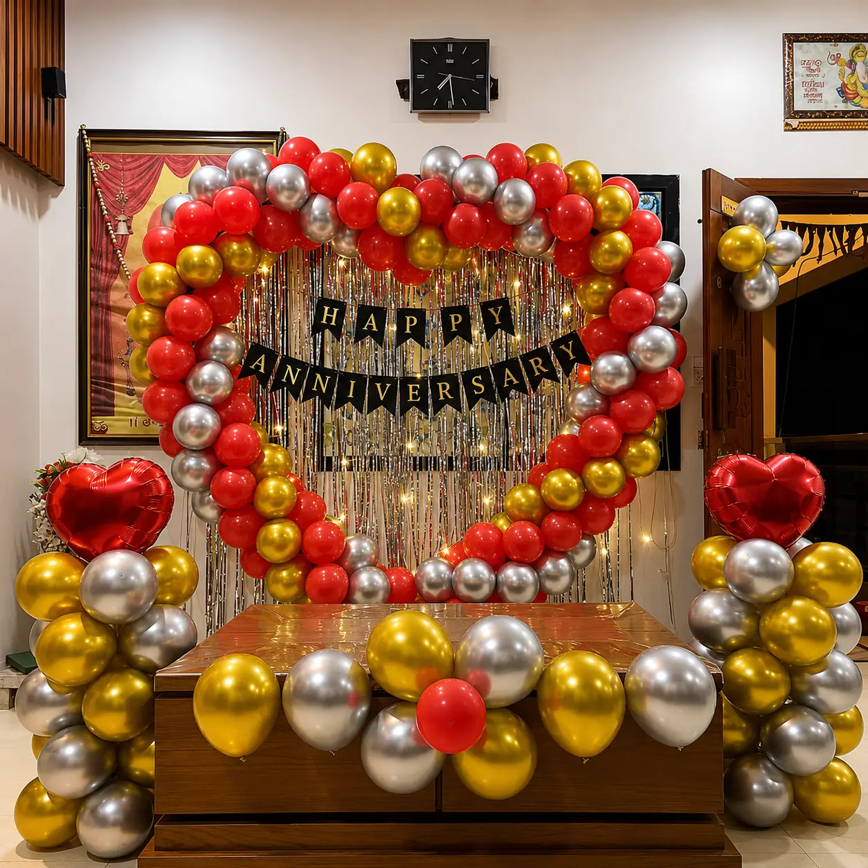 Heart Balloon Anniversary Decor