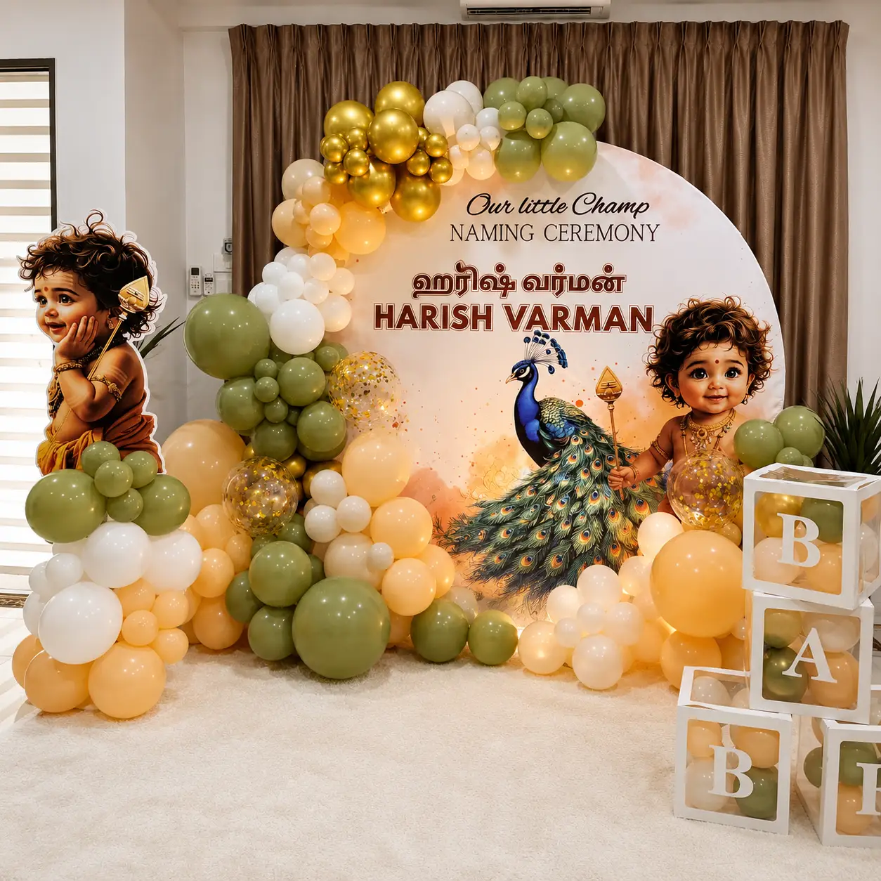 Luxury Naming Ceremony Decoration