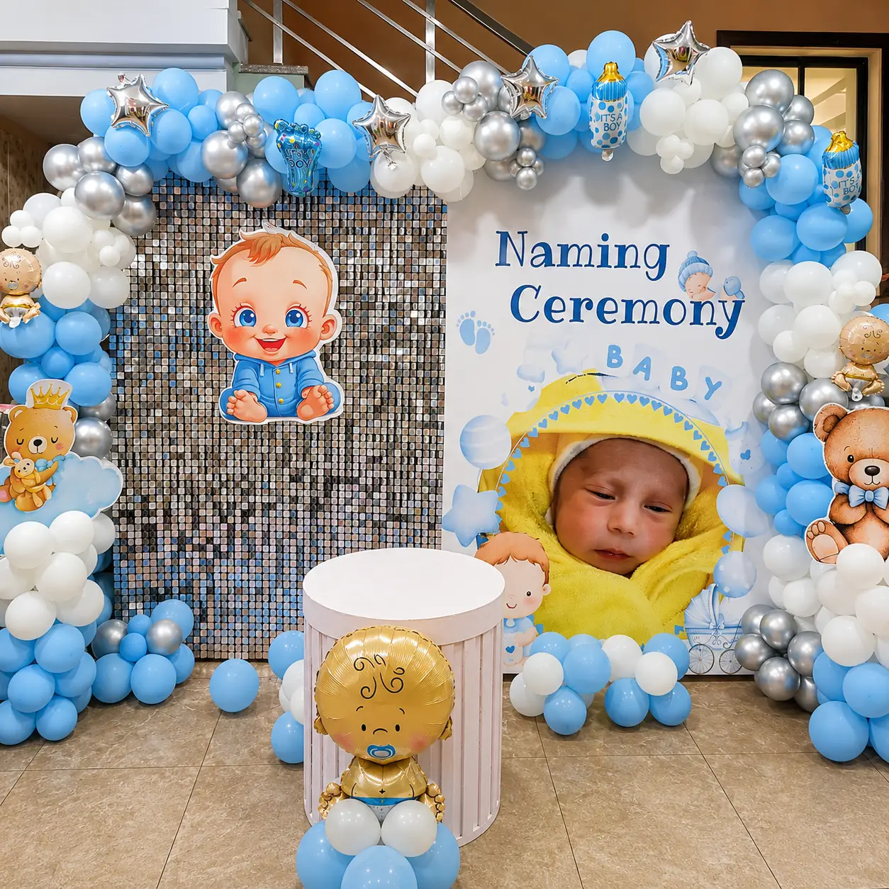Naming Ceremony Backdrop Decoration