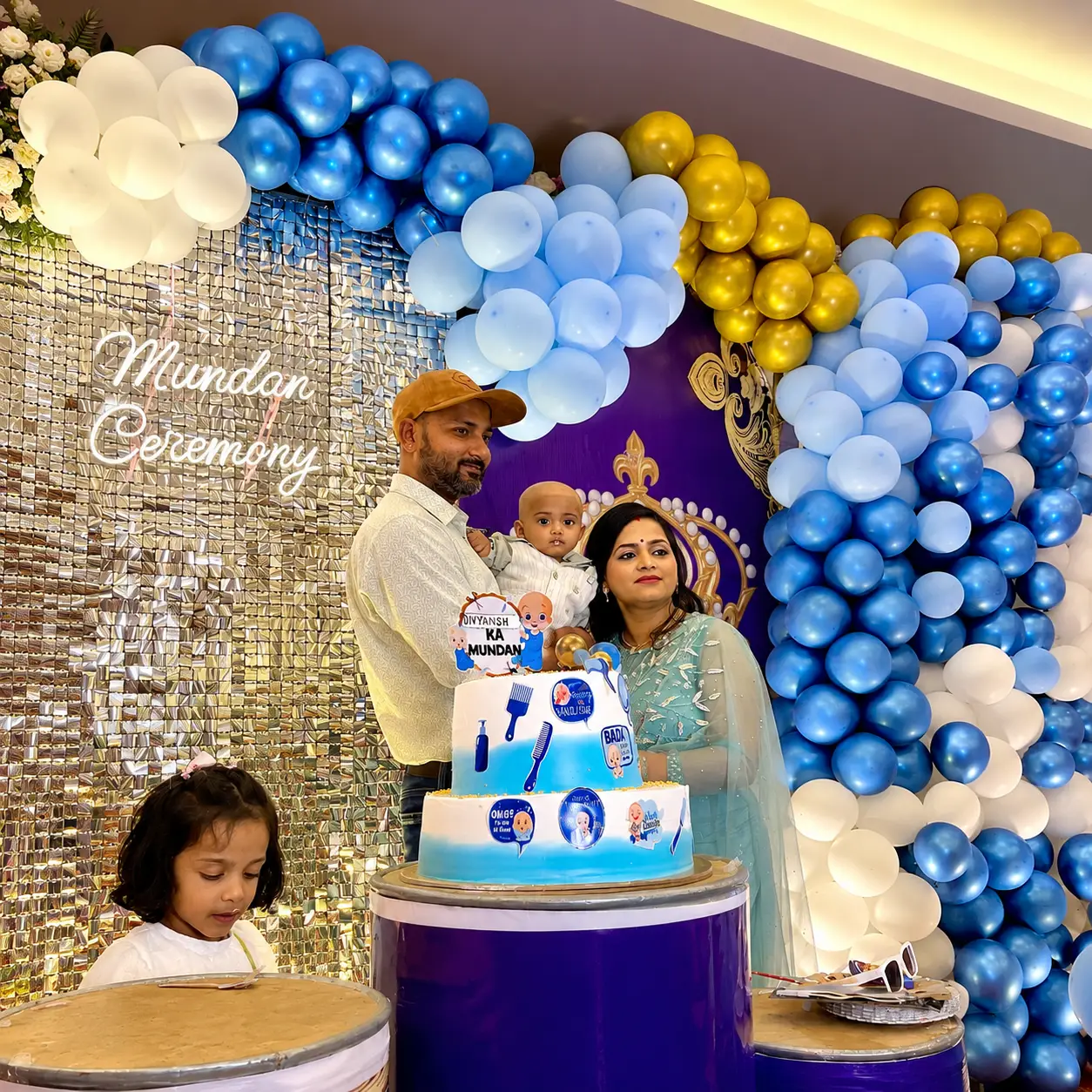 Premium Mundan Ceremony Backdrop