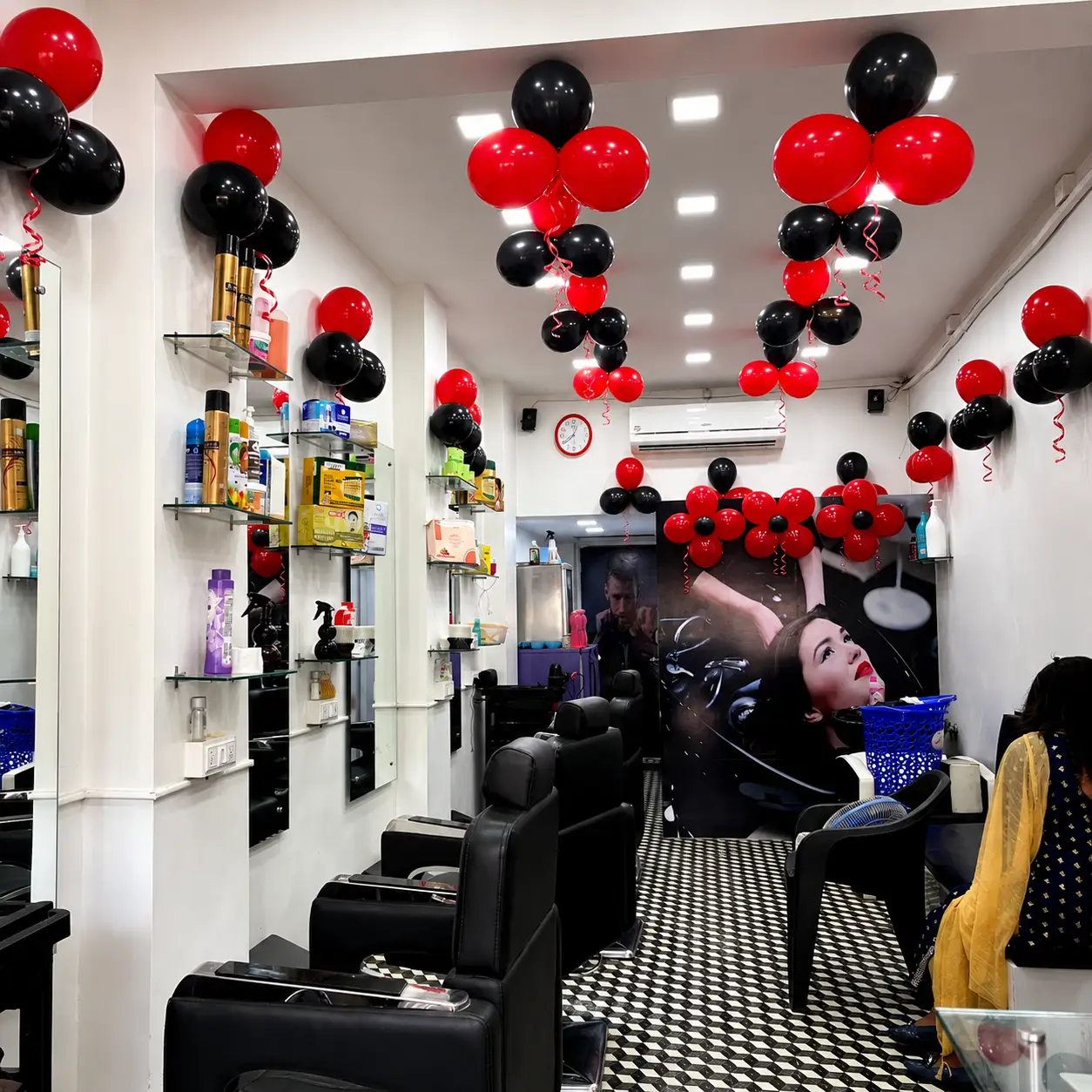 Salon Opening Balloon Decor