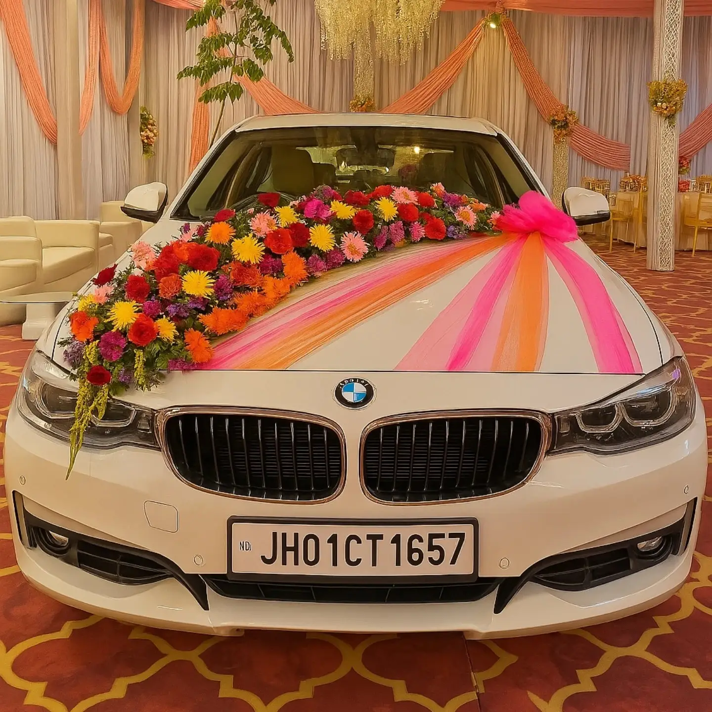 Wedding Car Floral Decoration