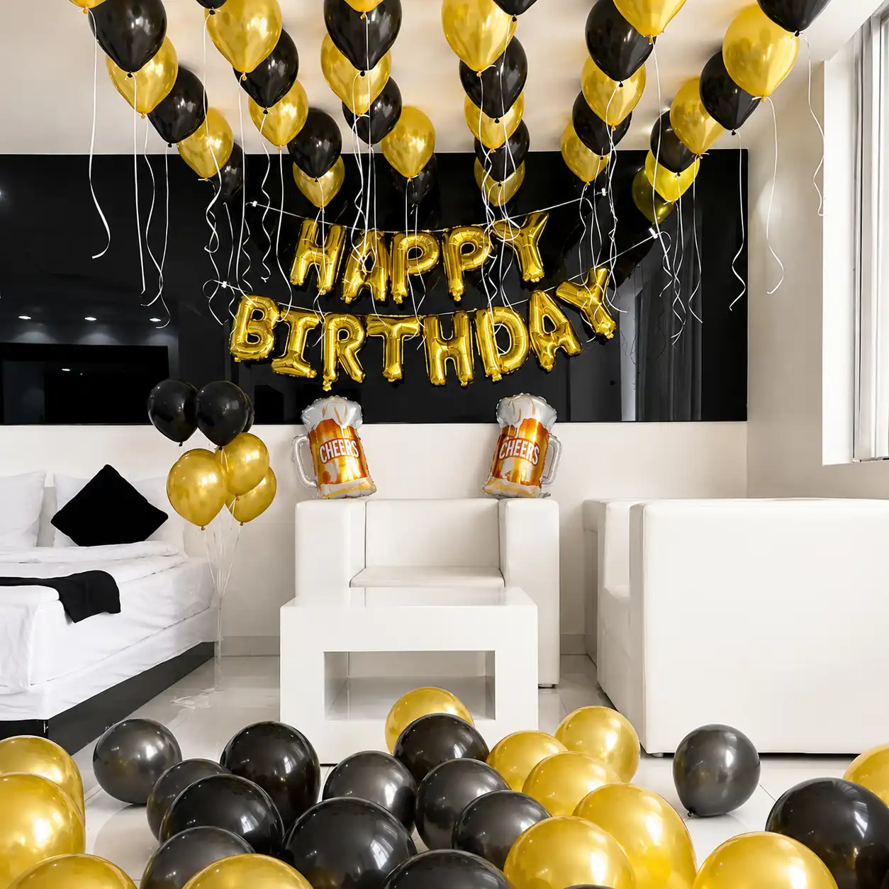 Simple Birthday Hall Decoration — photo 2