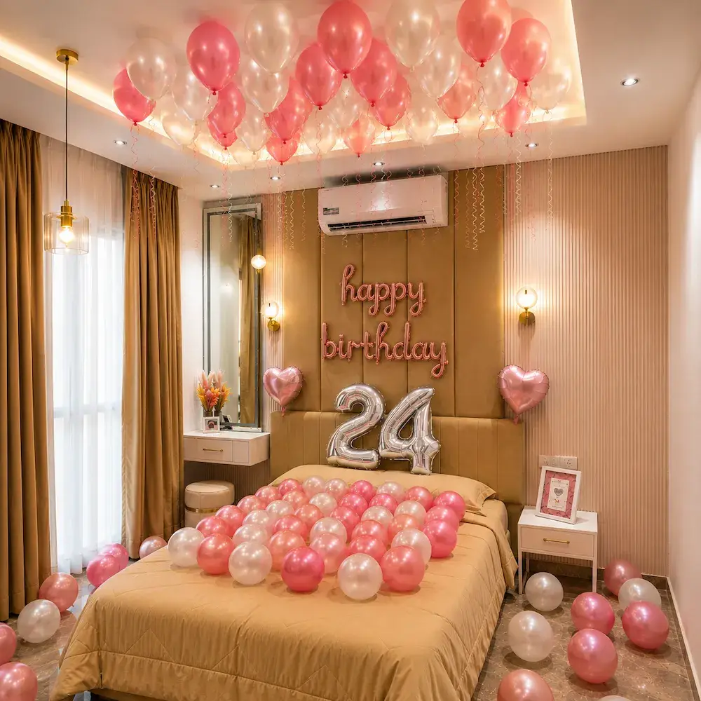 Simple and Elegant Birthday Decoration at Home — photo 3