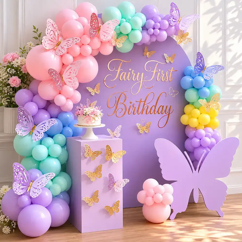 Butterfly Birthday Decoration Premium — photo 2