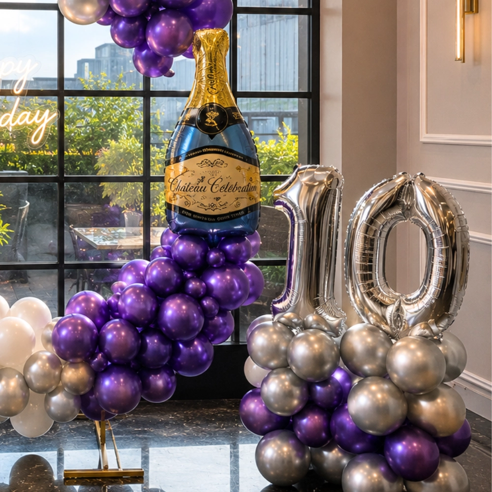 Purple Silver Theme Decoration — photo 2