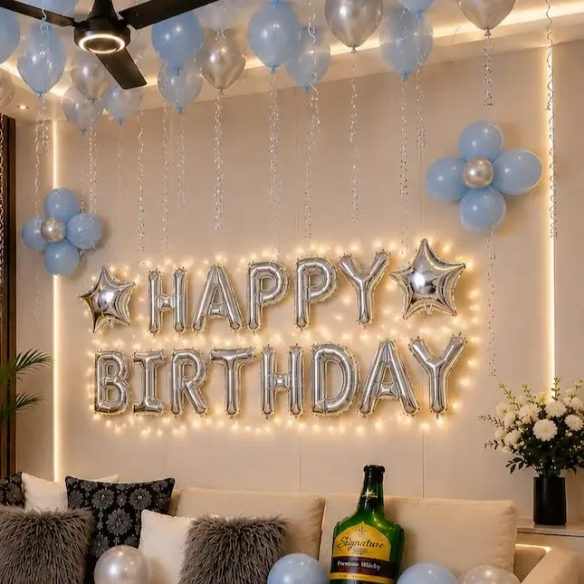 Simple Hall Decoration for Birthday — photo 2