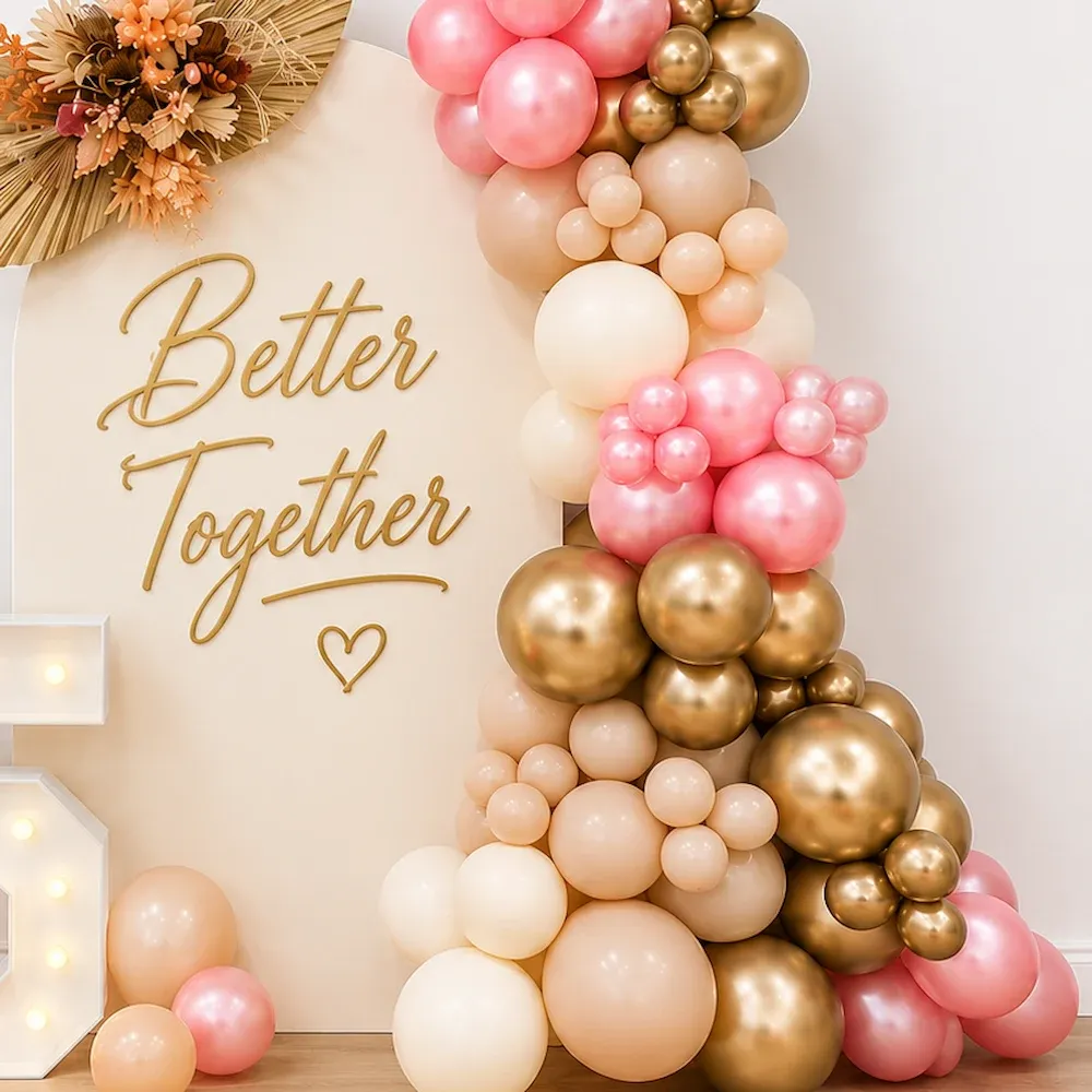 Elegant 25th Anniversary Balloon Decoration — photo 3