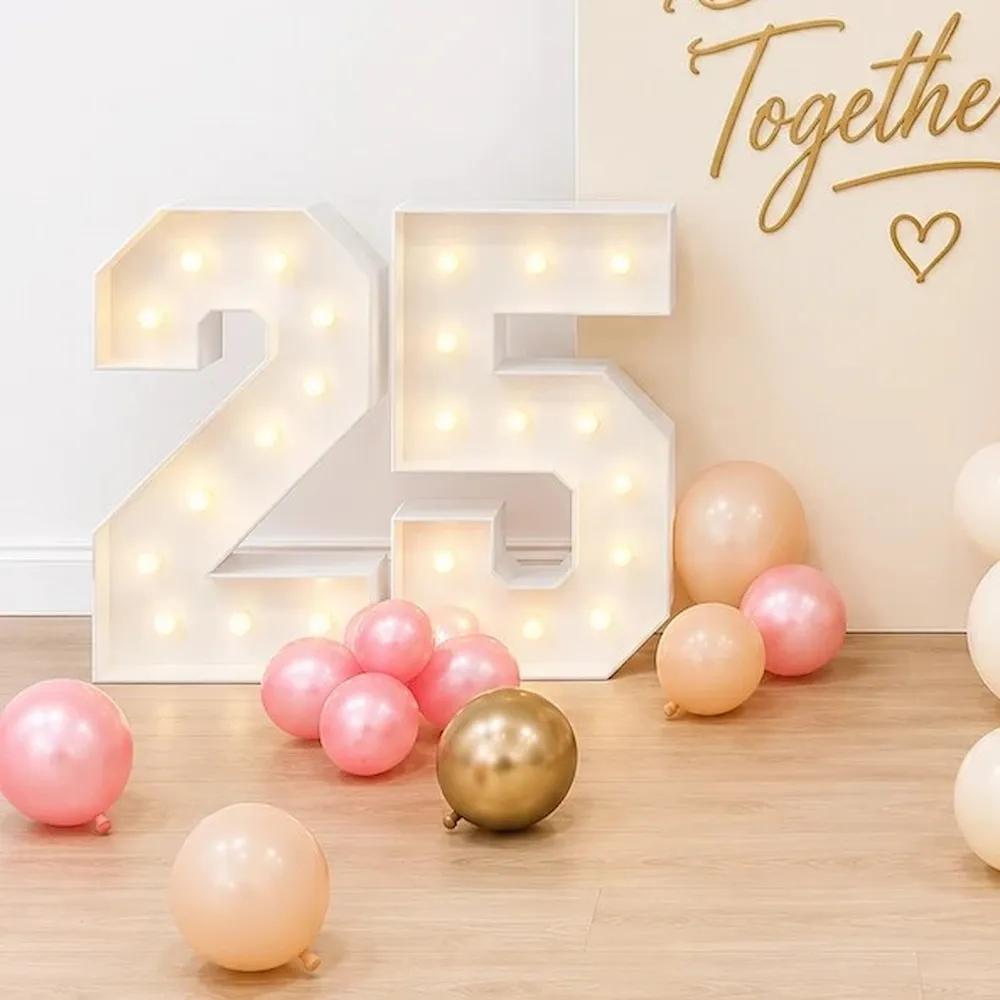 Elegant 25th Anniversary Balloon Decoration — photo 2