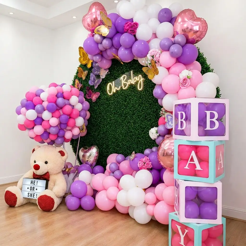 Baby Shower Neon Theme — photo 2