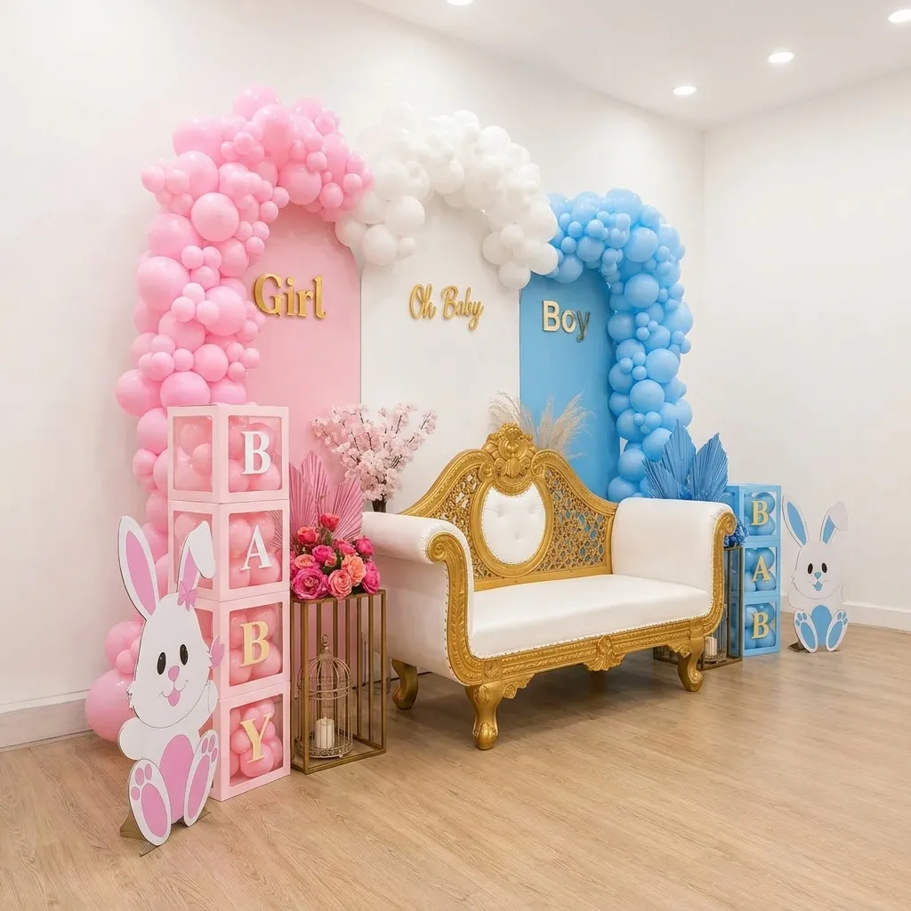 Customized Baby Shower Stage Decoration — photo 2