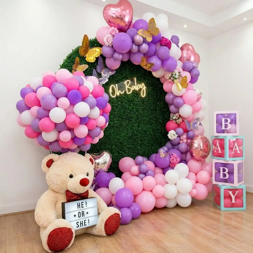 Baby Shower Neon Theme — photo 3